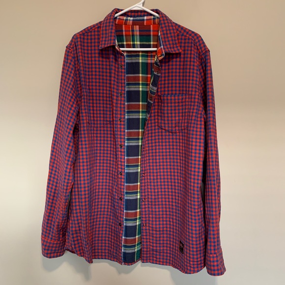 Marvel Avengers Five Four Captain America Reversible Flannel L/S Shirt, size L - Picture 2 of 10